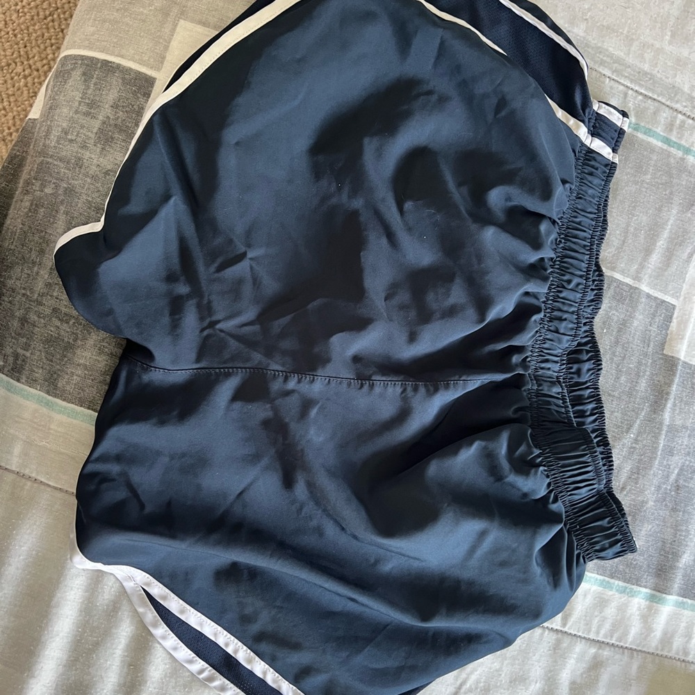 Nike Navy Blue Athletic Shorts with White Trim